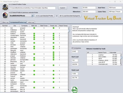 Virtual Trucker Log Book v1.0