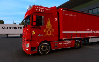 Daf Euro 6 Skin Vigili Del Fuoco 1.46