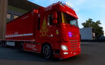 Daf Euro 6 Skin Vigili Del Fuoco 1.46