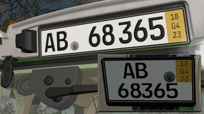 German Licenseplate Incl. Shorttime And Season v1.0.0.0