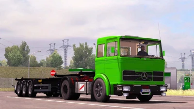 Mercedes LPS 1632 + Tandem Trailer v1.46