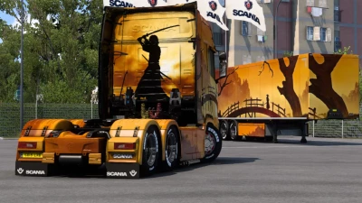 Scania Samurai Painting Art Skin 1.46