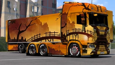 Scania Samurai Painting Art Skin 1.46