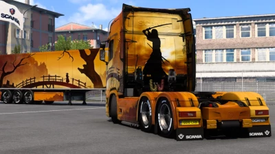 Scania Samurai Painting Art Skin 1.46