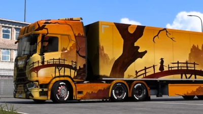 Scania Samurai Painting Art Skin 1.46