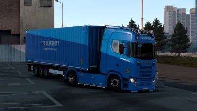 TFS TRANSPORT SKIN SCANIA S AND TRAILER KRONE 1.46