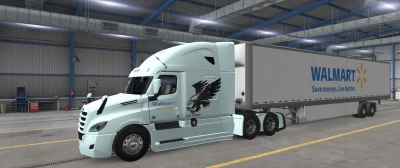 Cascadia and trailer Walmart skin 1.47