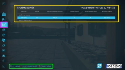 FS22 Enhanced Loan System By BOB51160 v1.0.0.0