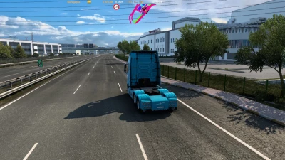 GPS ON TOP OF THE SCREEN ETS2 1.0 1.40 1.47