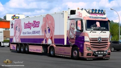 Mercedes Actros MP4 Miyuki Takara Lucky Star Skin v1.0