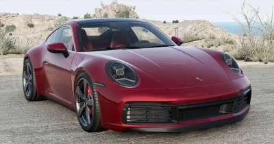 Porsche 911 Carrera (992) Burgundy v1.0