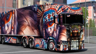 Scania Native Girl Skin 1.47