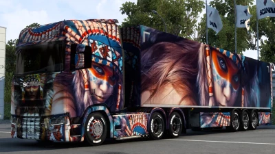 Scania Native Girl Skin 1.47