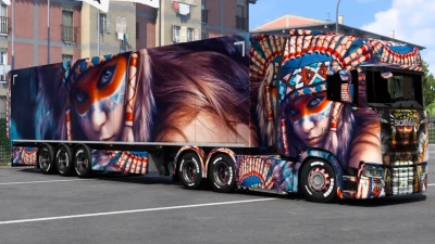 Scania Native Girl Skin 1.47