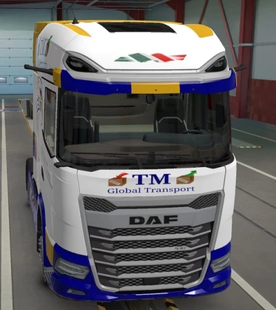 Skin Cabin DAF XG+ blue by maury79 1.47