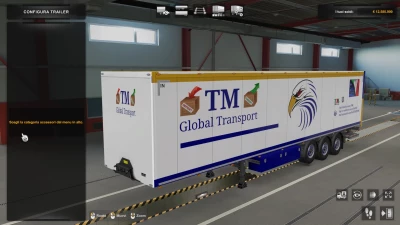 Skin trailer  blue TM Global Transport by maury79 1.47