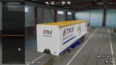 Skin trailer  blue TM Global Transport by maury79 1.47