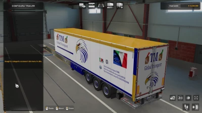 Skin trailer  blue TM Global Transport by maury79 1.47