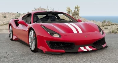 Ferrari 488 Pista Red Ribbon v1.0