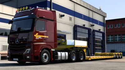 Galliker Mercedes Actros 2019 Skin ETS2 v1.0