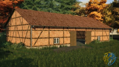 Half Timbered barn with ball storage Farming Dud’s Edition v1.0.0.0