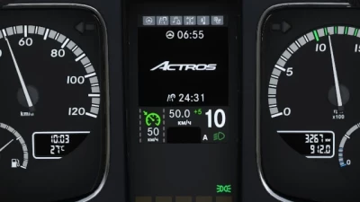 Mercedes-Benz Actros MP4 Improved Dashboard v1.2