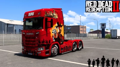 Scania Red Dead Redemption 2 Skin 1.47