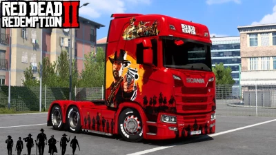 Scania Red Dead Redemption 2 Skin 1.47