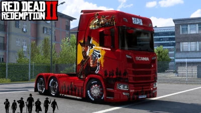 Scania Red Dead Redemption 2 Skin 1.47