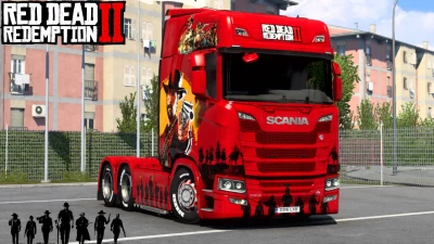 Scania Red Dead Redemption 2 Skin 1.47