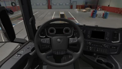 Scania R&S Black Streeing Wheel by Sepiley v1.0