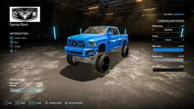 Dodge Sema RAM v1.1.0.0