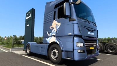 Man TGX Euro6 Genshin Impact Jean Skin v1.0