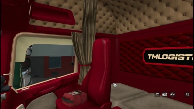 RJL Scania RS&R4 RED Biege Interior v1.0 1.47