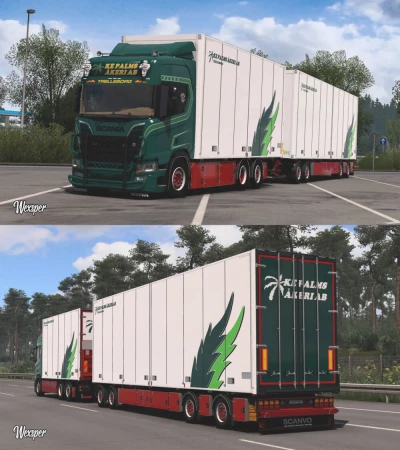 Scania R & S KE Palms Akeri AB Skin Pack by Wexsper Update v1.0