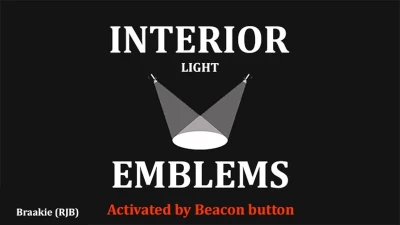 Addon for Emblems and Cabin Lighting for Trucks v9.9.1