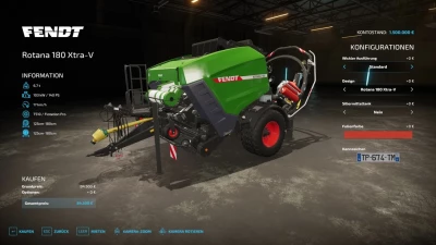 Fendt Rotana 180 Xtra-V v1.0.0.0