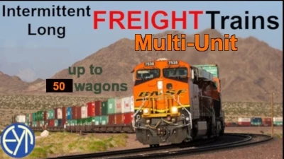 Intermittent Long MU FREIGHT Trains (up to 50 wagons) 1.47/1.48