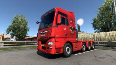 Man TGX Euro6 Metallic Skull Skin v1.0