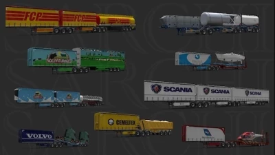 Mix of Trailers & Company Paint Jobs for Truckers MP v1.0