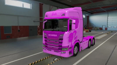 SCANIA R HIGHROOF BARBIE SKIN 1.47