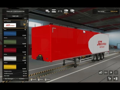 Scania R & S Next Gen + Trailer J&T Express Skin Pack v0.1