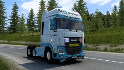 SKIN MAERSK DAF XF BY RODONITCHO MODS 1.0 1.40 1.48