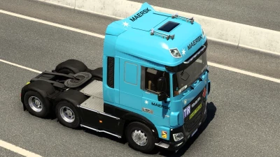 SKIN MAERSK DAF XF BY RODONITCHO MODS 2.0 1.40 1.48