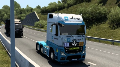 SKIN MAERSK MERCEDES-BENZ NEW ACTROS 1.0 1.40 1.48