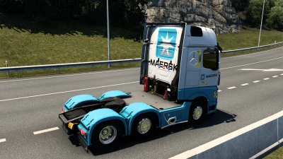 SKIN MAERSK MERCEDES-BENZ NEW ACTROS 1.0 1.40 1.48