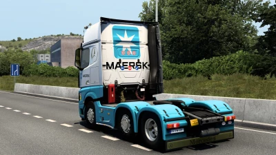 SKIN MAERSK MERCEDES-BENZ NEW ACTROS 1.0 1.40 1.48