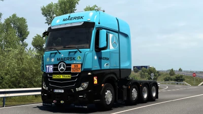 SKIN MAERSK MERCEDES-BENZ NEW ACTROS 2.0 1.40 1.48