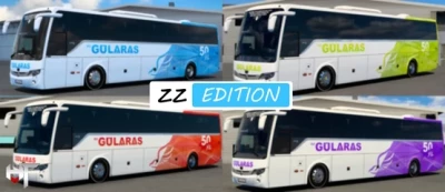 Temsa Safir Plus 2016-2023 Gülaras 50.YIl Kaplaması Skins 1.47