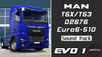 2020 MAN TGX (TG3) 510 D2676 Sound Pack v1.0 1.48